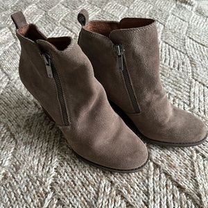 Suede Lucky Brand Wedge Booties